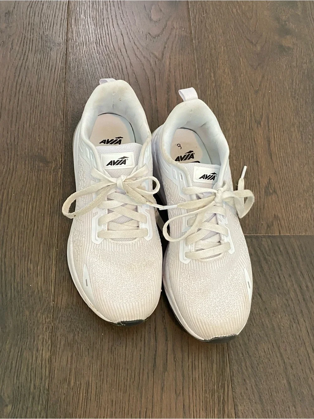 Avia Shoes Women's Lightweight Memory Foam Shoes White Running Shoes Size 8.5‎